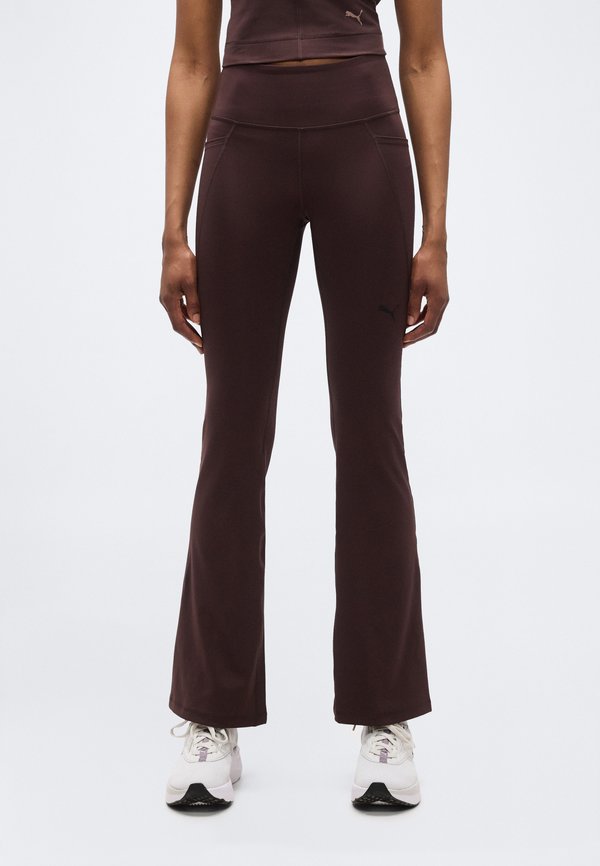 Puma TAD ESSENTIAL BOOTCUT - Tracksuit bottoms - chocolate brown