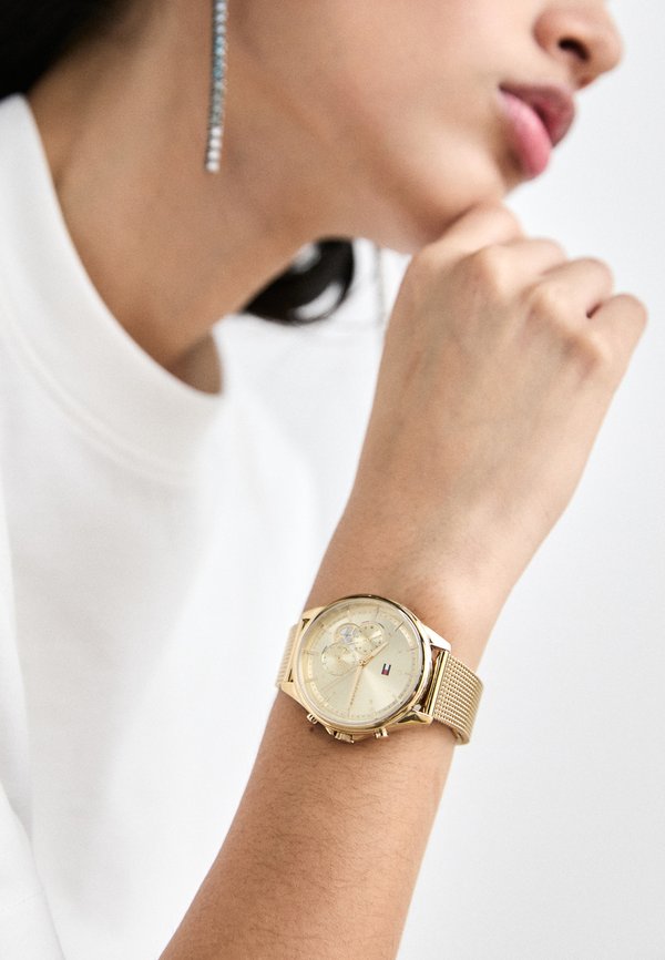 Tommy Hilfiger QUINN - Chronograph watch - gold-coloured