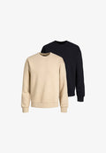 Jack & Jones 2ER PACK - Sweatshirt - schwarz beige