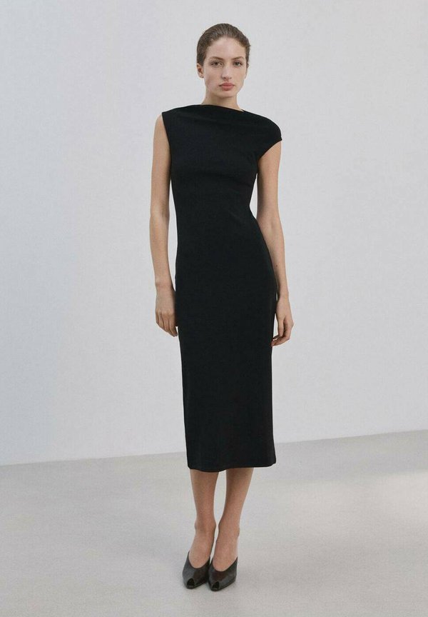 Mango Jersey dress - black