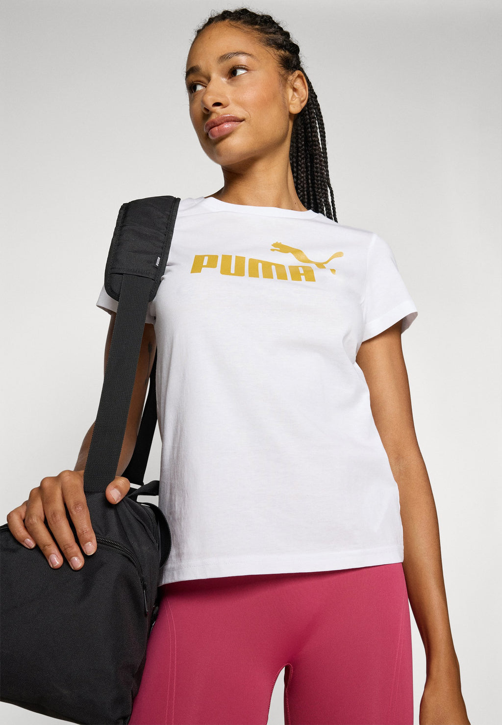 Puma ESS METALLIC NO. 1 LOGO TEE