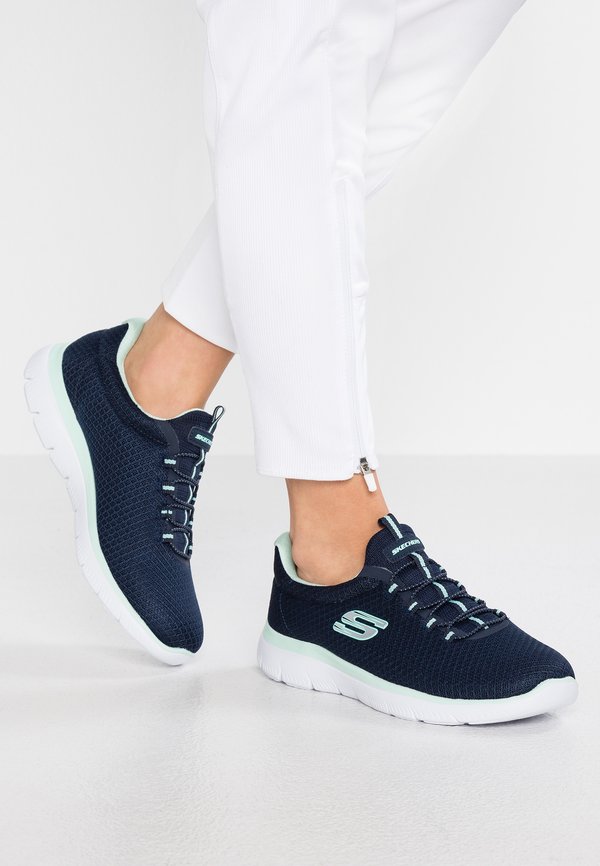 Skechers SUMMITS WIDE FIT - Trainers - navy/aqua