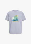 Jack & Jones ROUND NECK - Print T-shirt - languid lavender
