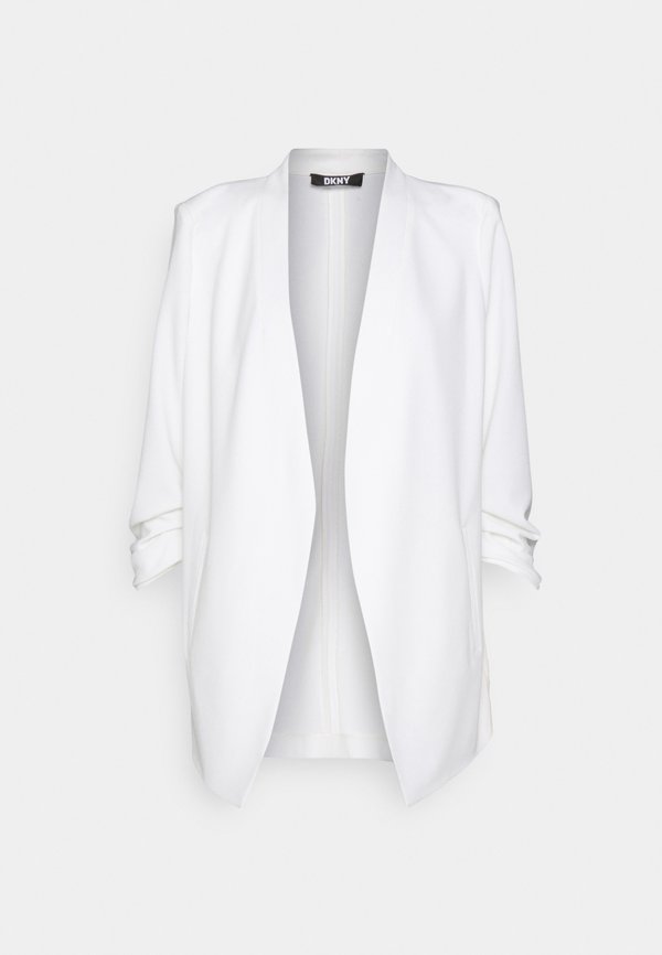 DKNY FOUNDATION OPEN FRONT JACKET POCKETS