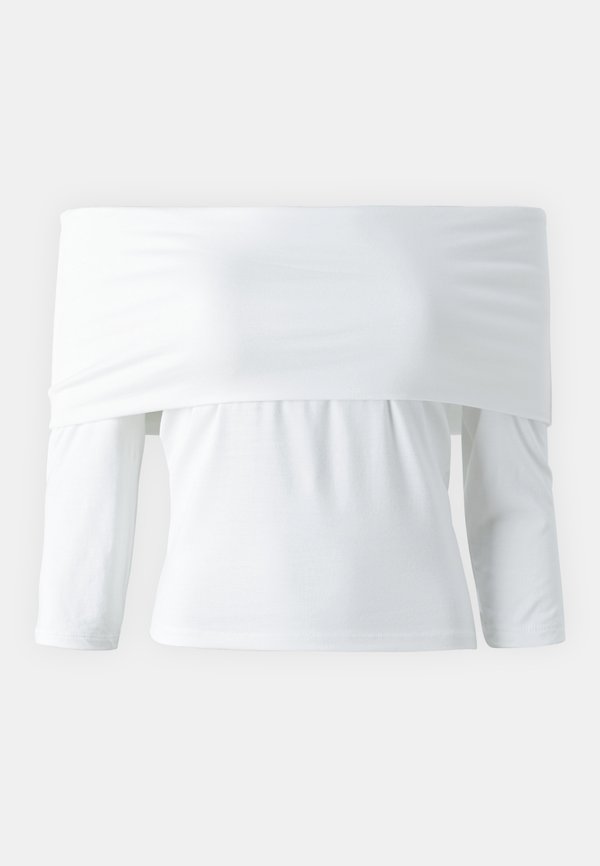 Vero Moda VMREGITZE OFF SHOULDER - Long sleeved top - snow white