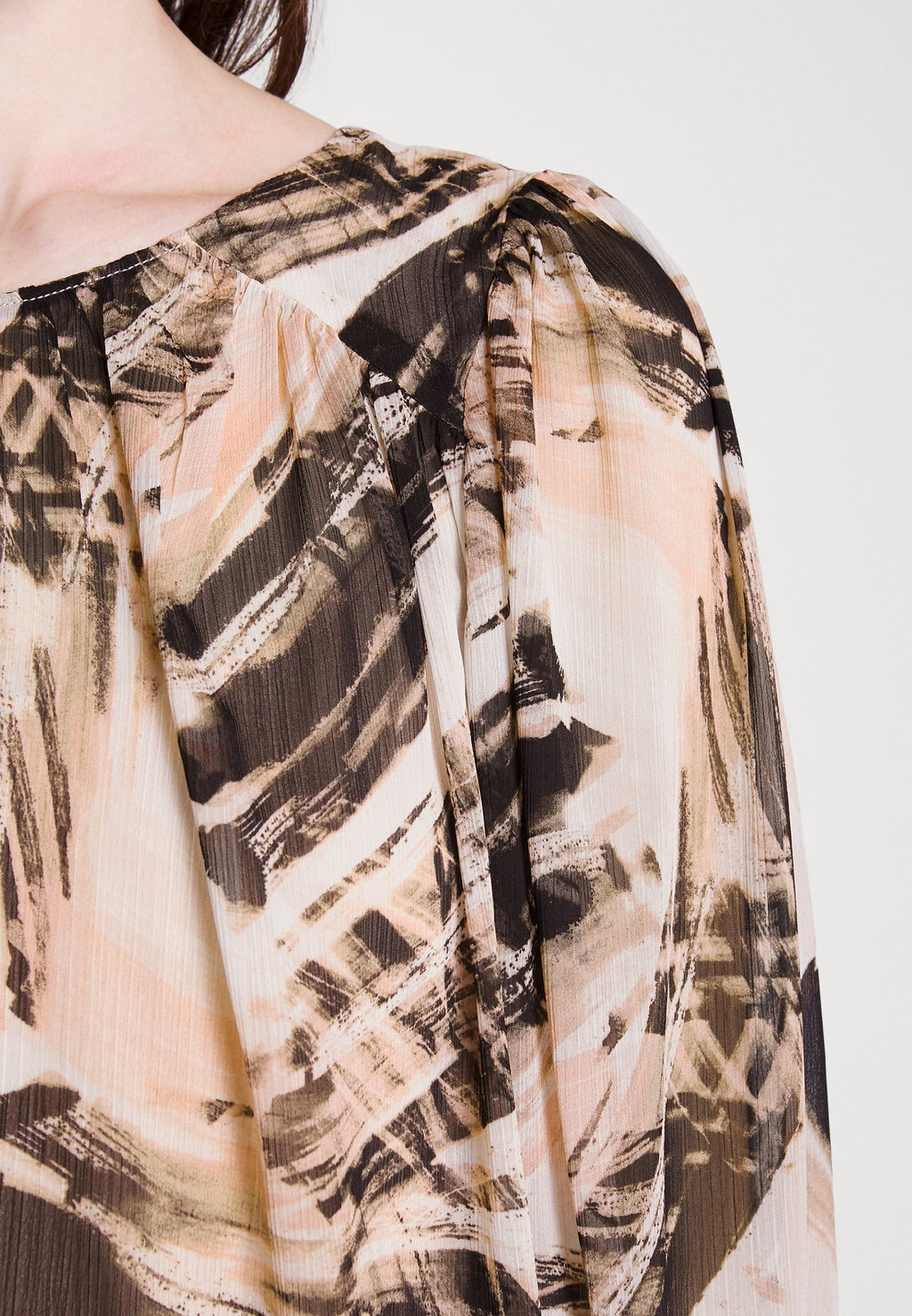 DKNY PEASANT BLOUSE