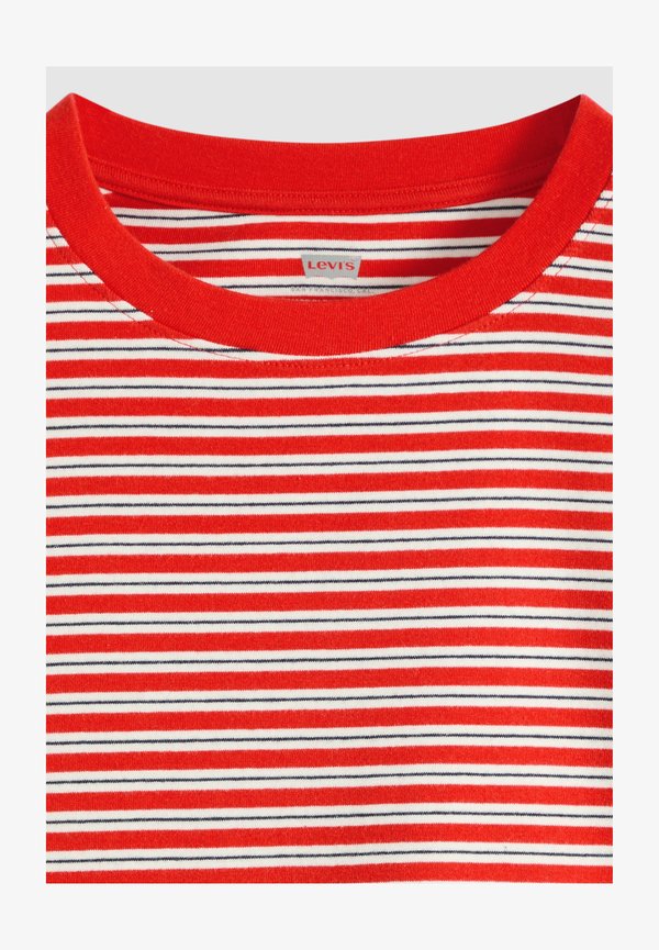 Levi's® ESSENTIAL BABY TEE ANTHRACITE NIGHT - Print T-shirt - anthracite night - reds
