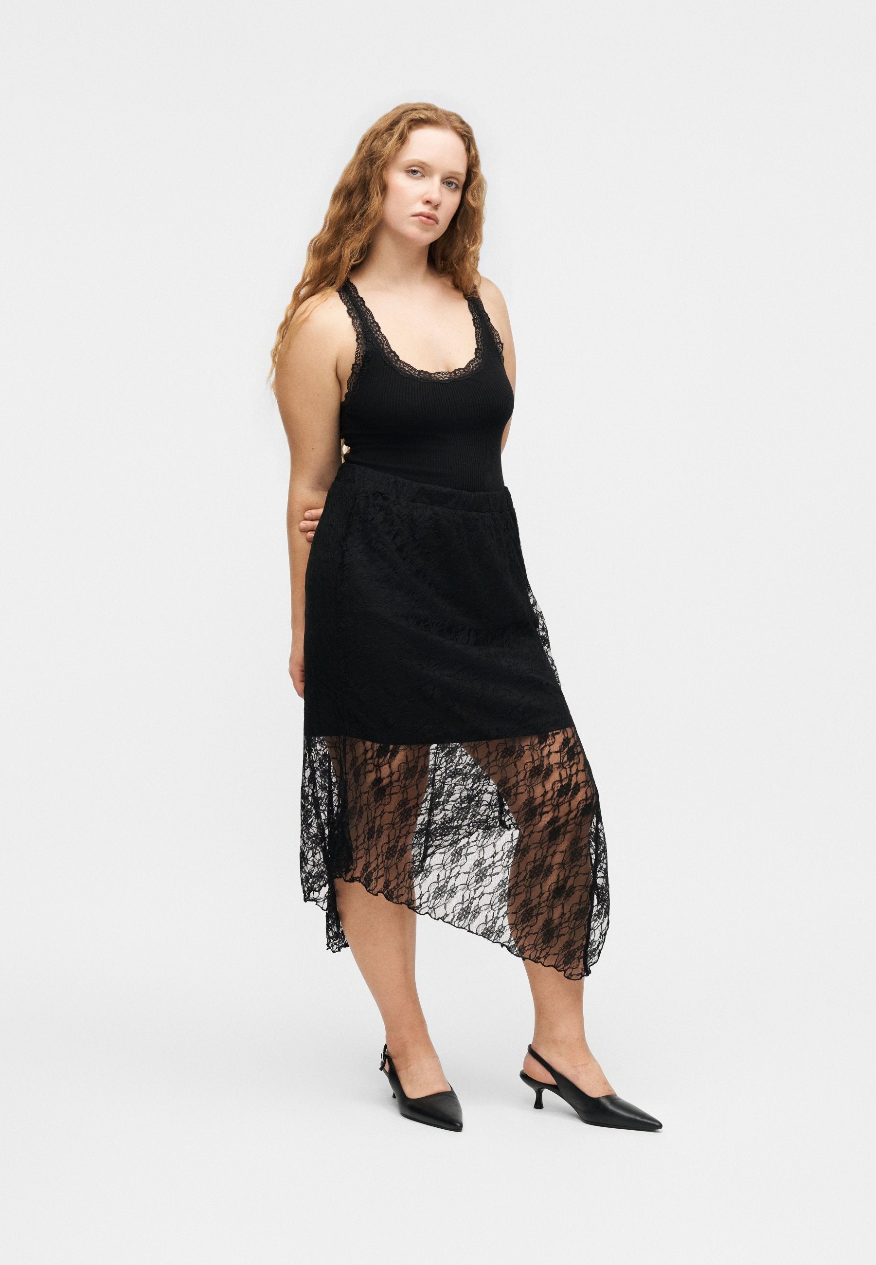 ONLY Carmakoma CARCARNE ASSYMETRIC SKIRT