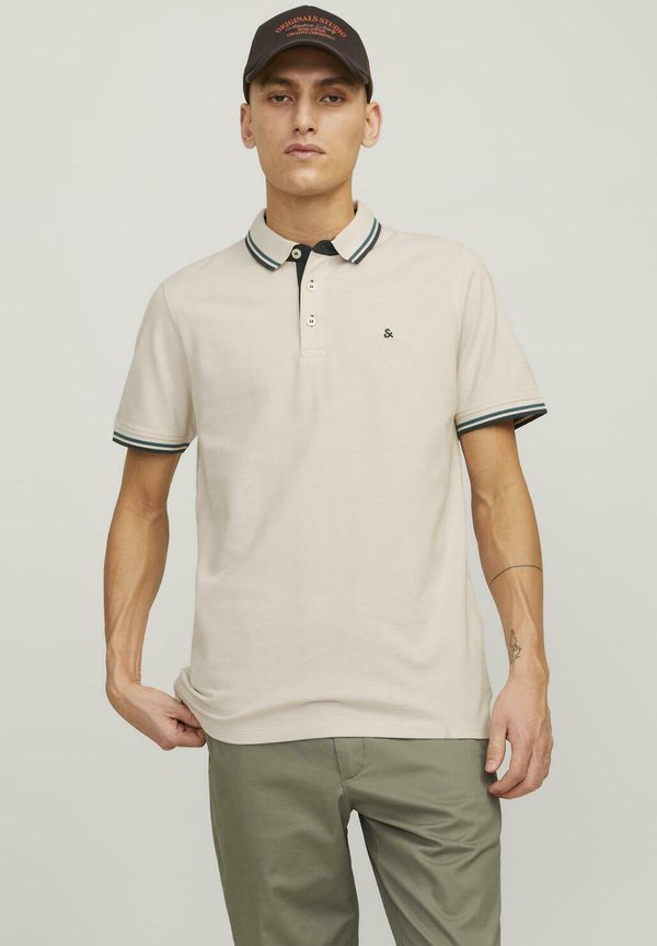 Jack & Jones JJEPAULOS POLO SS NOOS - Polo shirt - Grey