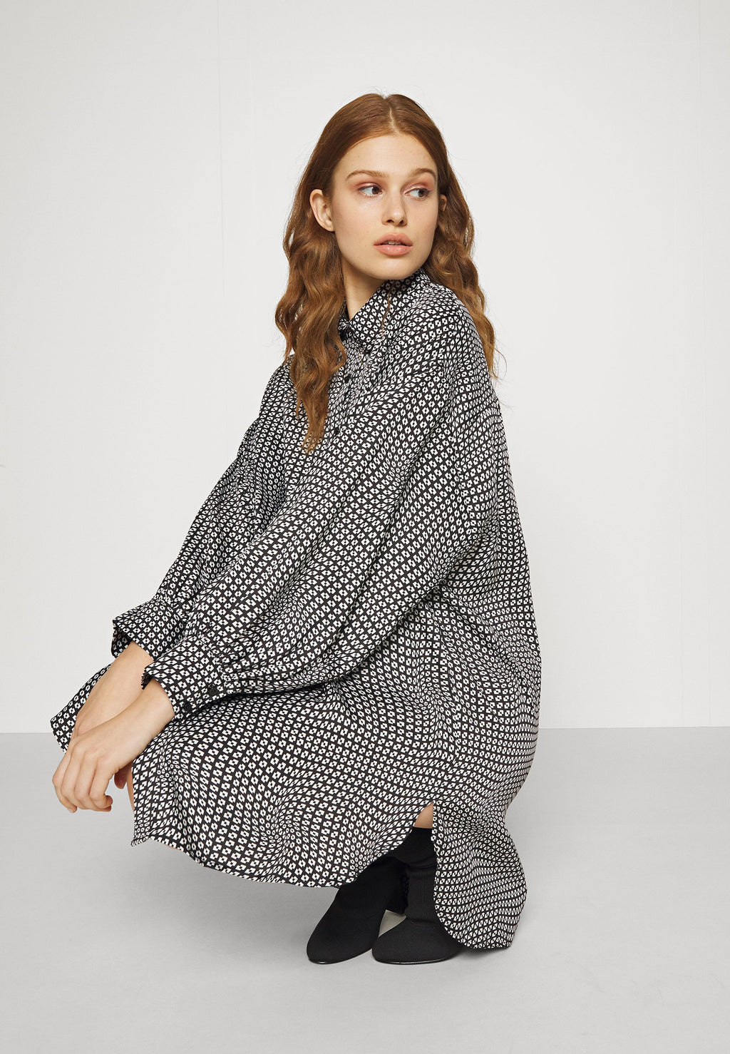Glamorous RELAXED SHIRT DRESS WITH LONG SLEEVES