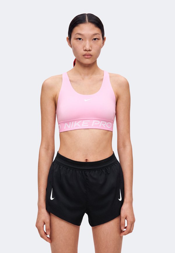 Nike Performance 365 BRA - Medium support sports bra - pink rise/white