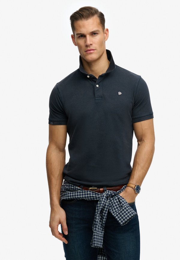 Superdry & Co SUPERDRY VINTAGE DESTROY POLO SHIRT.. - Polo shirt - eclipse navy