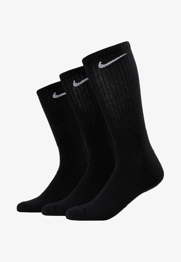 Nike Performance EVERYDAY CUSH CREW 3 PACK - Sports socks - black/white