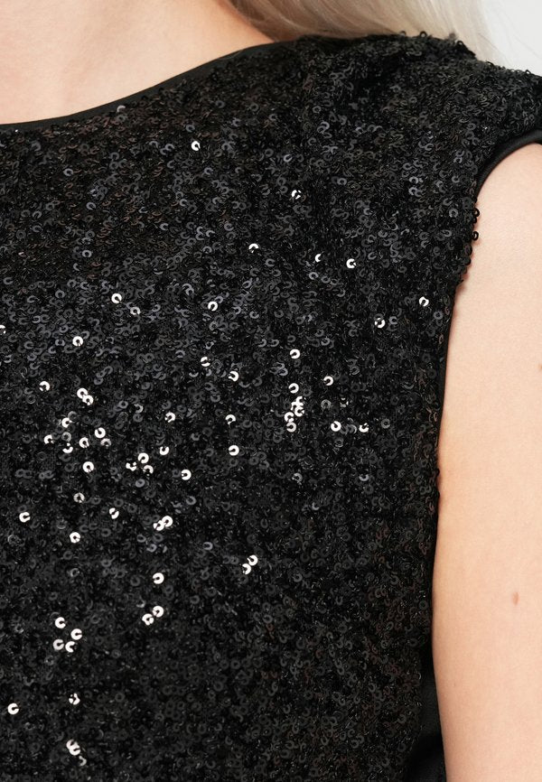 VILA VIKAIYA O NECK SEQUIN