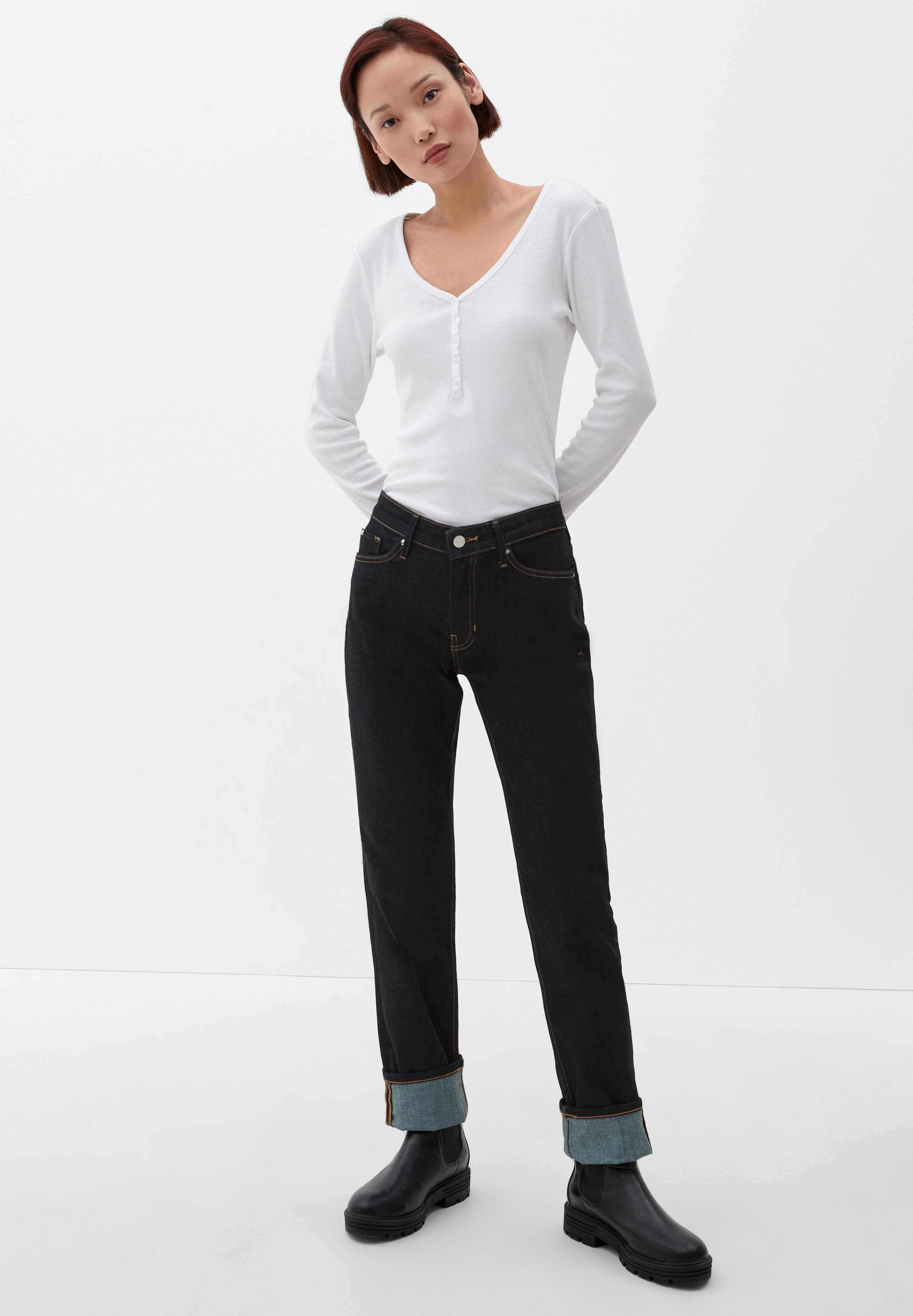 s.Oliver Jeans Straight Leg Media 6