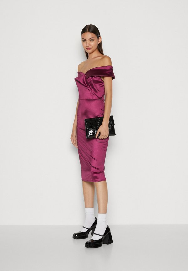 WAL G. ELLA OFF SHOULDER MIDI