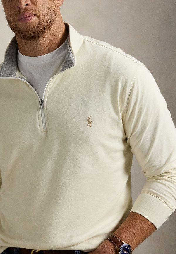 Polo Ralph Lauren Big & Tall LUXURY JERSEY QUARTER ZIP PULLOVER