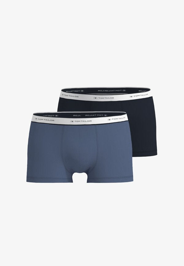 TOM TAILOR TOM TAILOR HERREN HIP PANTS 2ER PACK - Trunks - blau-dunkel-uni