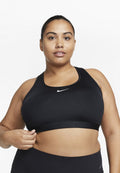 Nike Performance SPORTS BRA - Medium support sports bra - black white