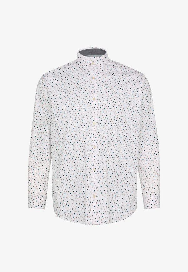 s.Oliver MIT KENTKRAGEN - Shirt - weiß