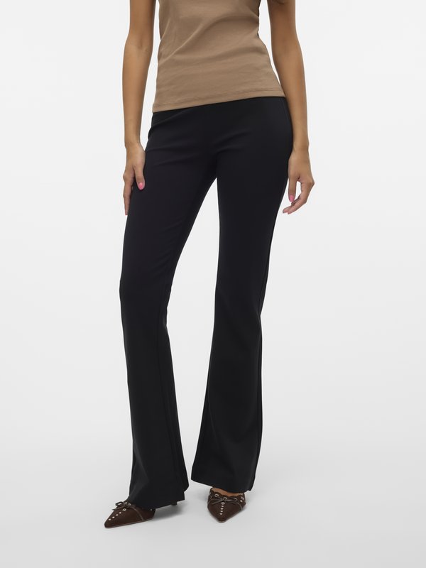 Vero Moda VMKAMMA FLARED PANT - Trousers - black