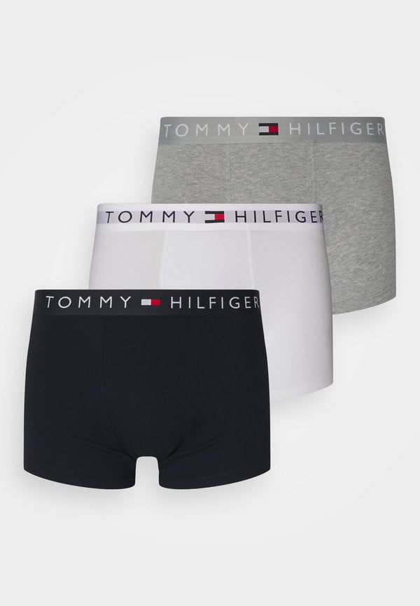 Tommy Hilfiger 3 PACK TRUNK WB - TH ORIGINAL - Trunks - grey/white/desert sky