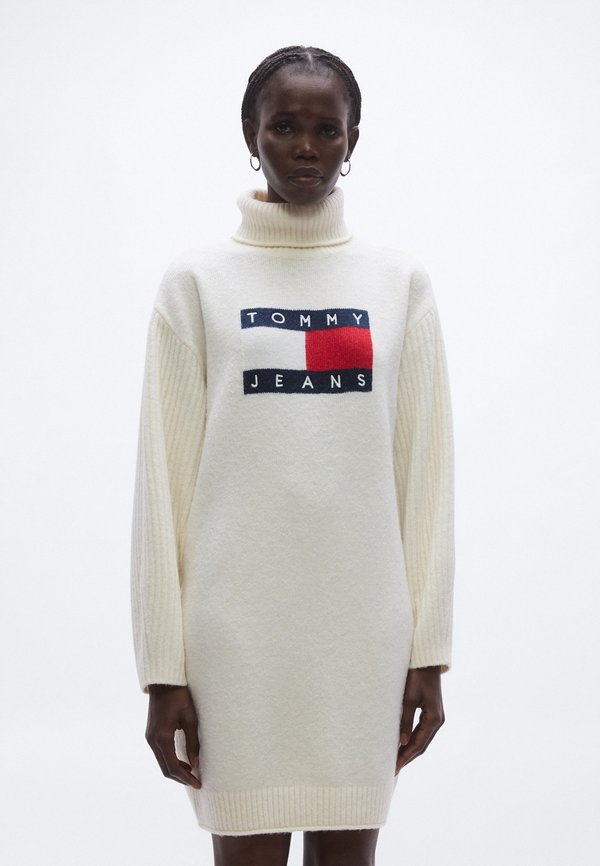 Tommy Jeans TOMMY FLAG RELAXED MAXI JUMPER DRESS