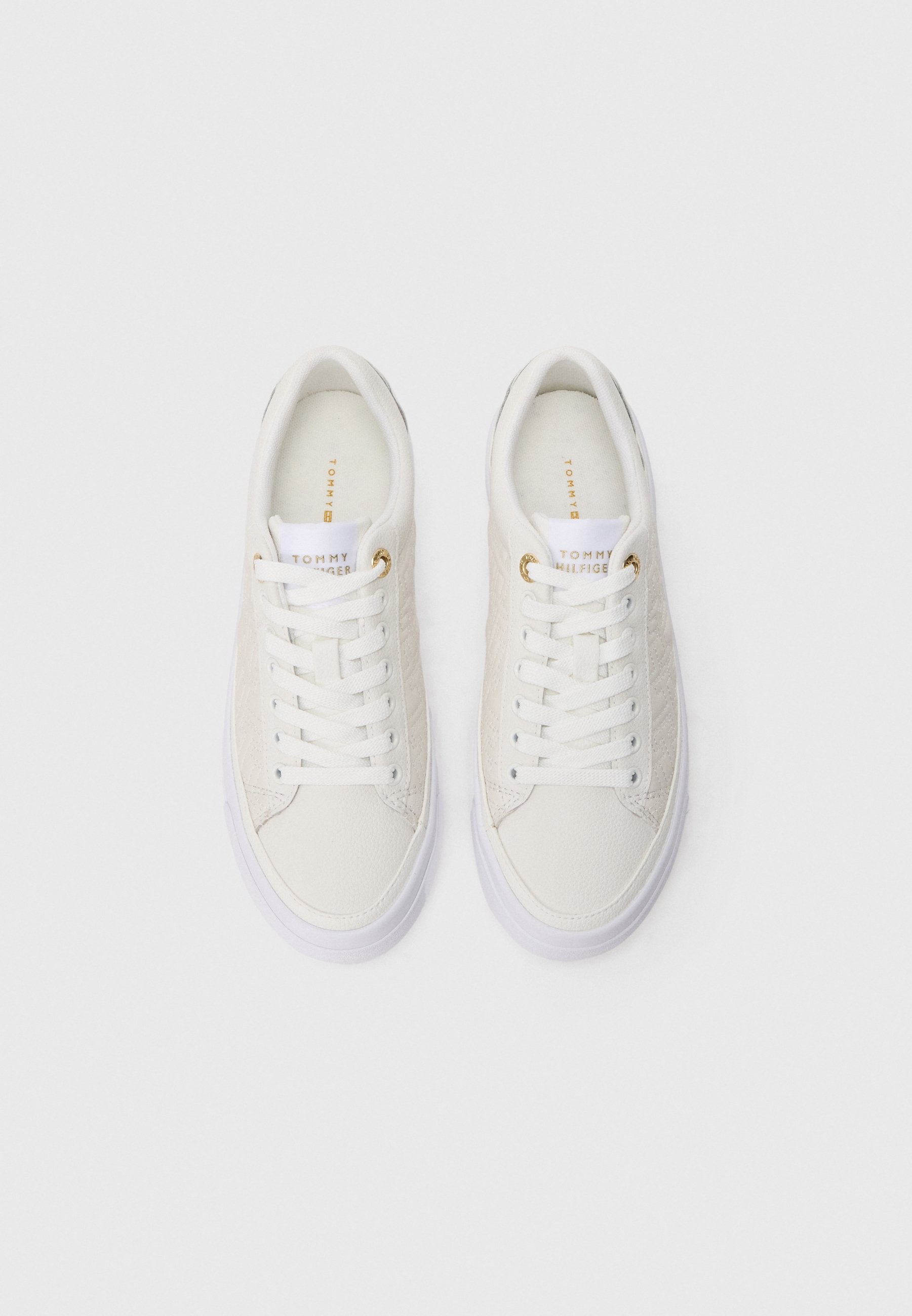 TH MONOGRAM QUILTED LEATHER PLATFORM TRAINERS Media 4