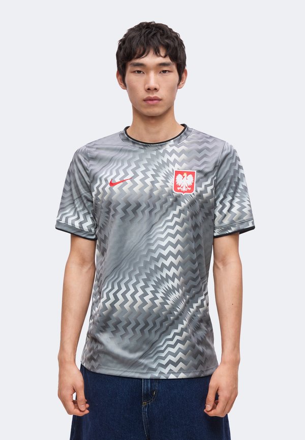 Nike Performance POLAND MENS PREMATCH - National team wear - pure platinum/cool grey/red