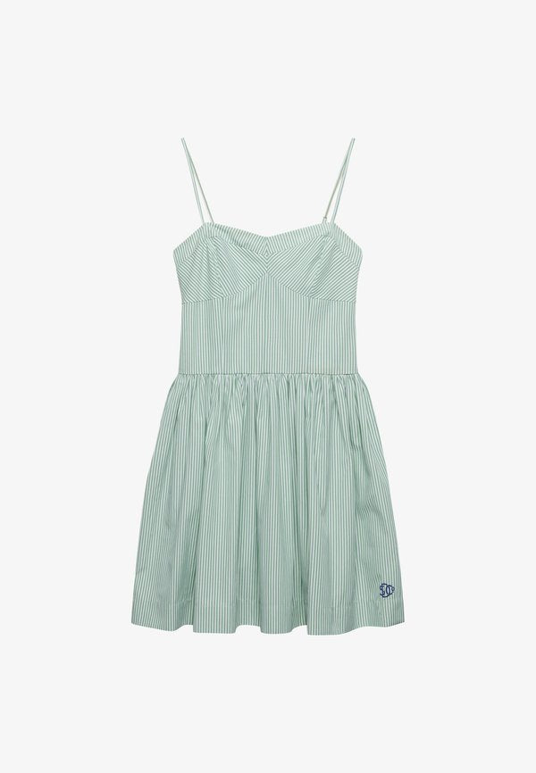 Superdry & Co SUPERDRY CORSET CAMI MINI DRESS.. - Day dress - peppermint chalk stripe
