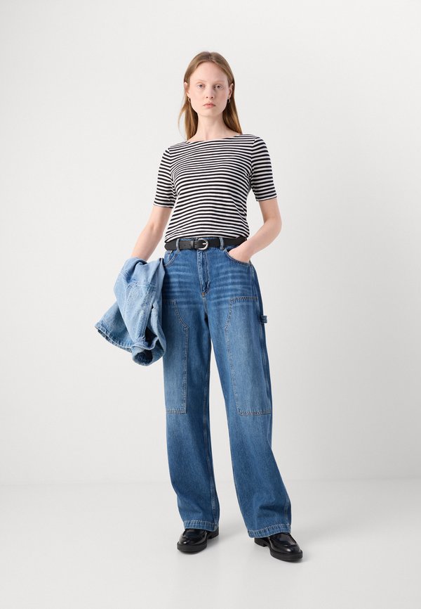 Marc O'Polo SHORT SLEEVE BOAT NECK STRIPED