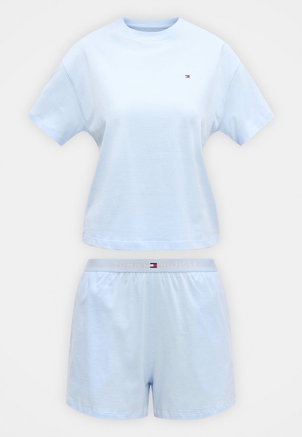 Tommy Hilfiger SOLID SHORT - Pyjama set - sweet blue