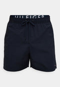 Tommy Hilfiger LOGO MEDIUM DRAWSTRING - Swimming shorts - desert sky
