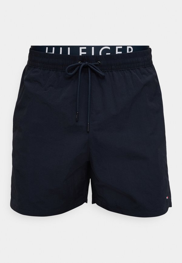 Tommy Hilfiger LOGO MEDIUM DRAWSTRING - Swimming shorts - desert sky