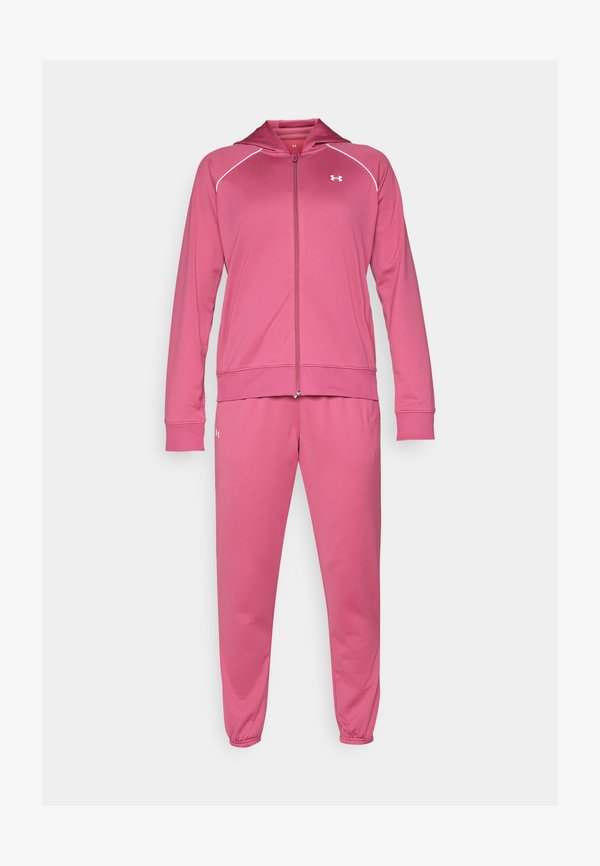 Under Armour RIVAL TRICOT - Tracksuit - fuchsia dusk/white