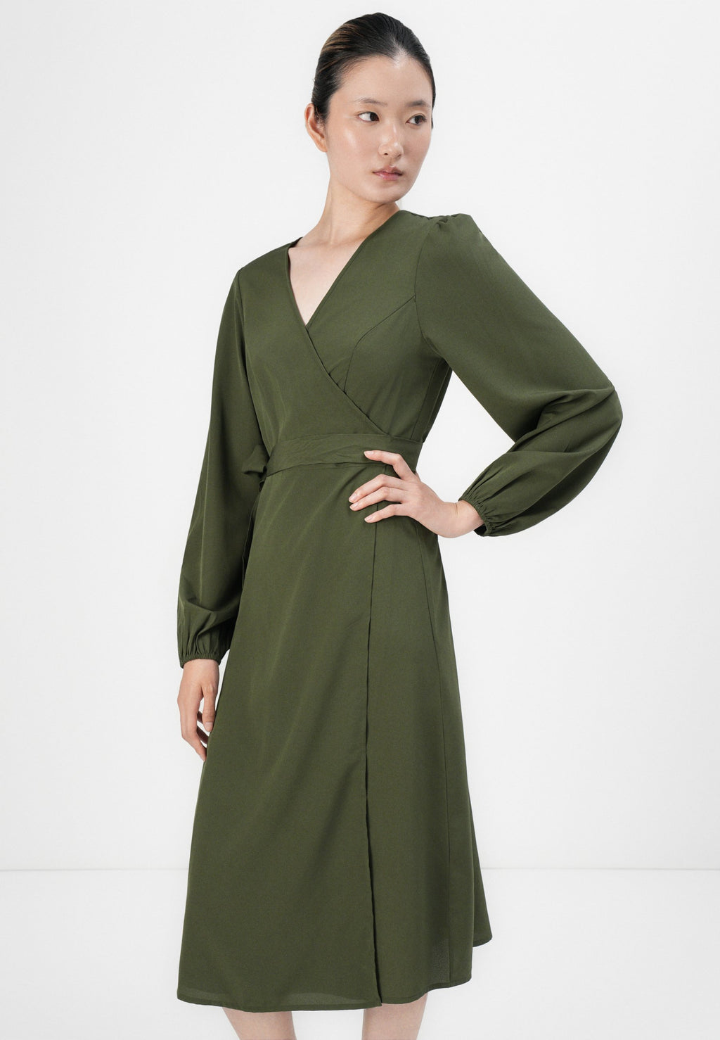 VILA VIELLIE V NECK DRESS