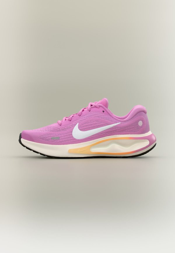 Nike Performance W NIKE JOURNEY RUN - Road running shoes - light magenta/white/black/chalk/orange pulse/pearl pink