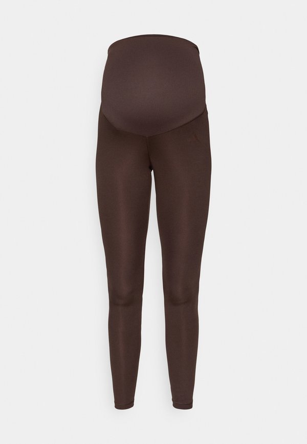 adidas Performance OPTIME ESSENTIALS WORKOUT FULL LENGTH MATERNITY - Leggings - aurora coffee