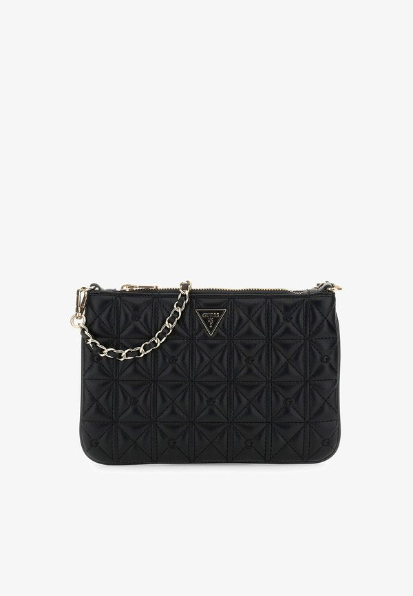 Guess FLAT POUCH - Handbag - black