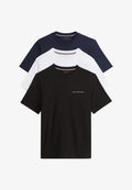 Tommy Hilfiger 3 PACK TEE - Pyjama top - white/black/navy