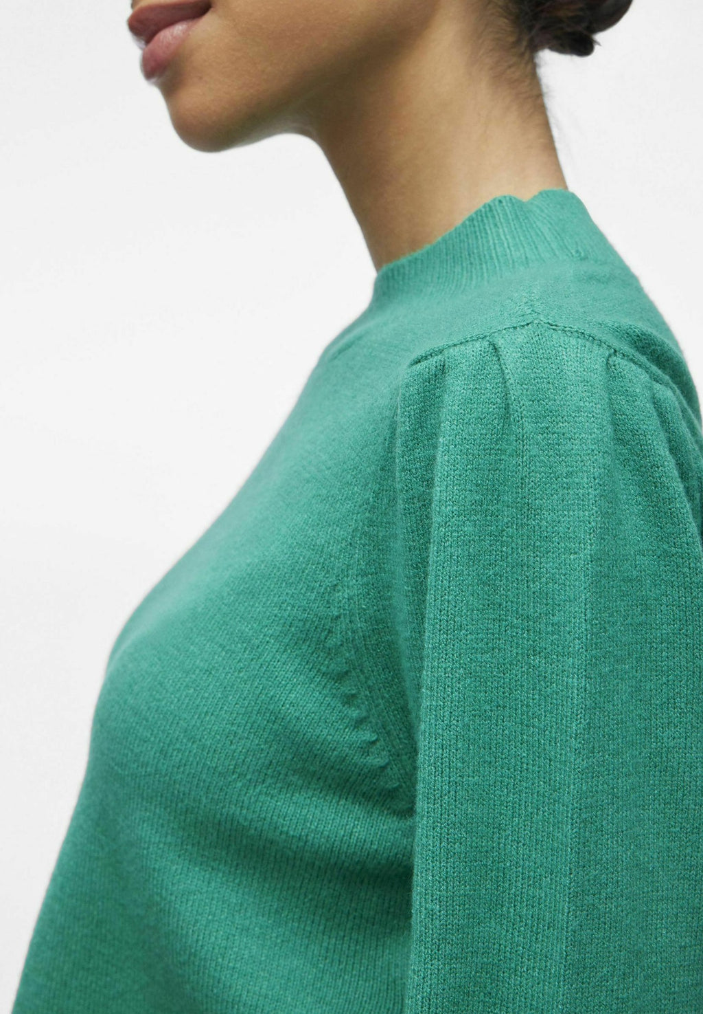 VILA VIRIL TURTLE-NK BALLOON L/S TOP - NOOS