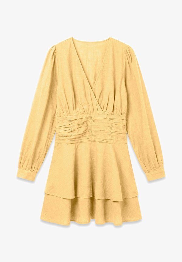 Vero Moda VMMIE POLLY LAYERED DRESS - Day dress - golden haze