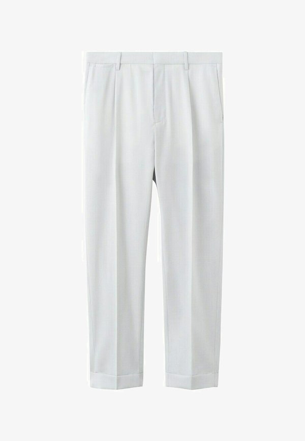 Mango Chinos - mottled light grey