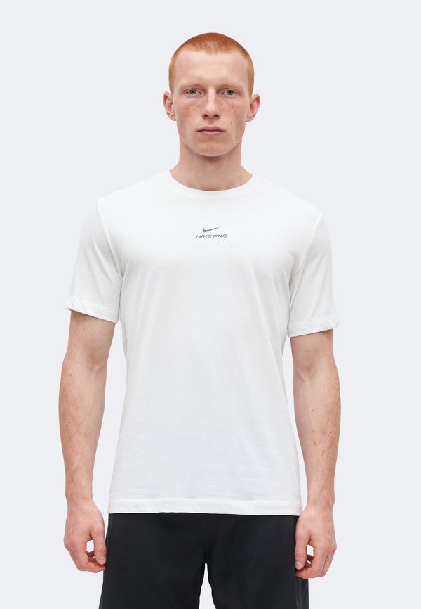 Nike Performance TEE - Sports T-shirt - white/black