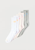 New Balance PERFORMANCE BASIC UNISEX 6 PACK - Sports socks - white/pink/grey