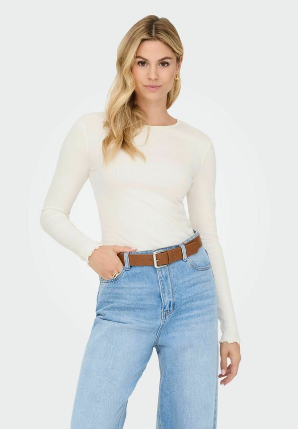 ONLY ONLINA - Long sleeved top - cloud dancer