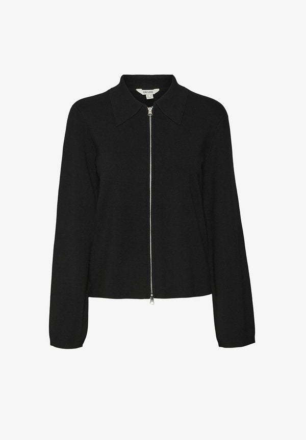 Vero Moda AWHANNA KNIT CARDIGAN - Cardigan - black