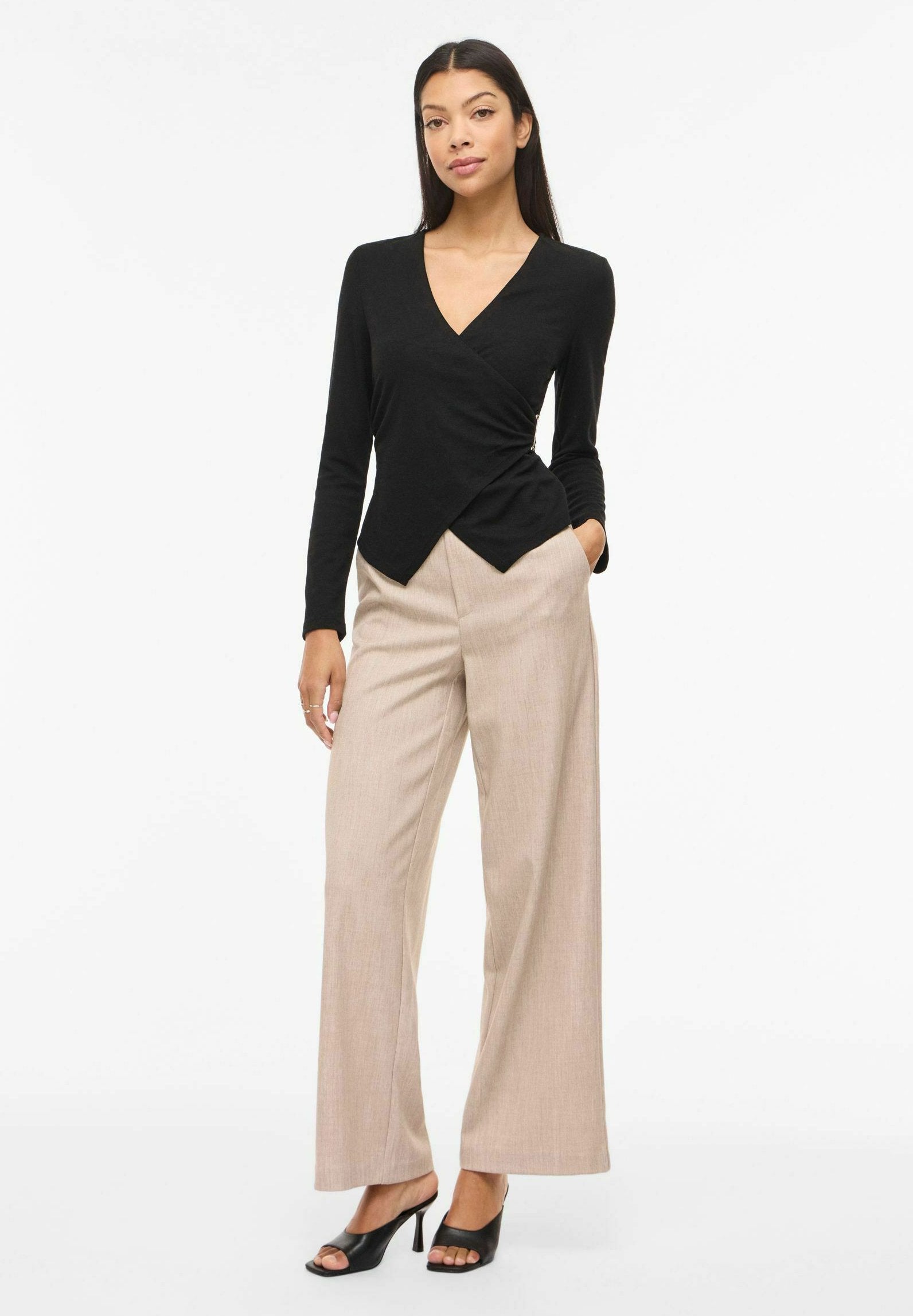 VILA Long Sleeved VIANNI V-neck