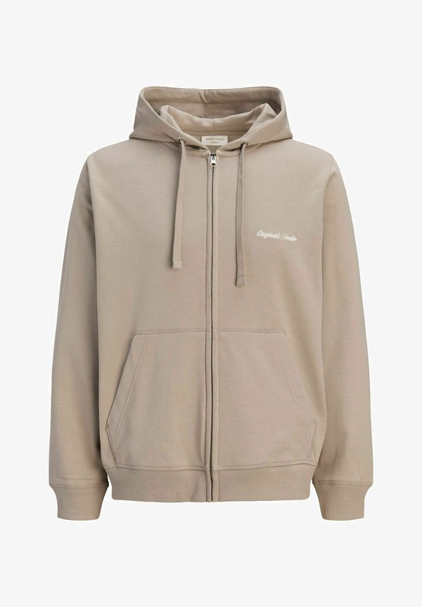 Jack & Jones Zip Zip - Zip-up sweatshirt - vintage khaki