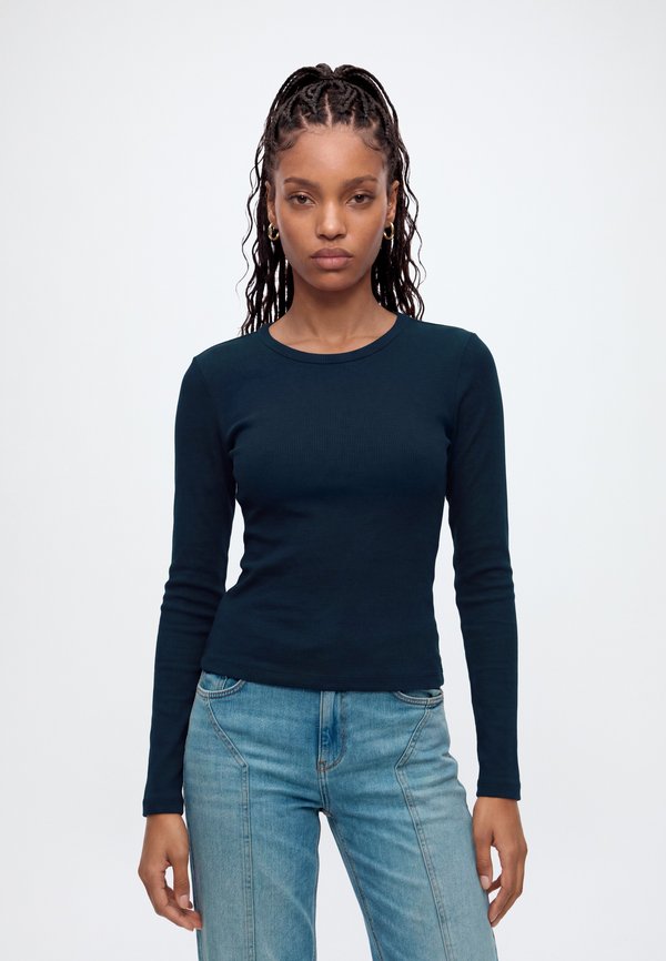 Vero Moda VMCHLOE SHORT TOP  - Long sleeved top - sky captain